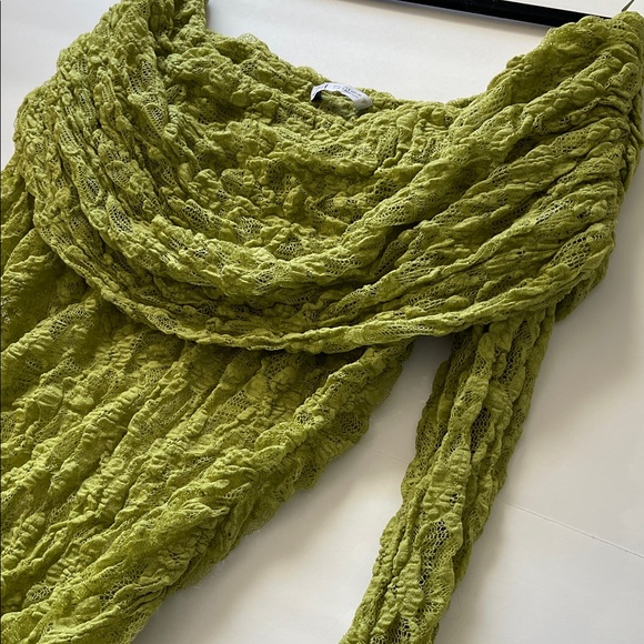 Zara Moss Colored Lace Off-Shoulder Top. Viral Trending! Like New. Size Large - Picture 7 of 12